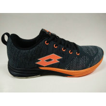 Italy Brand Shoes Men′s Dark Grey Running Sports Footwear